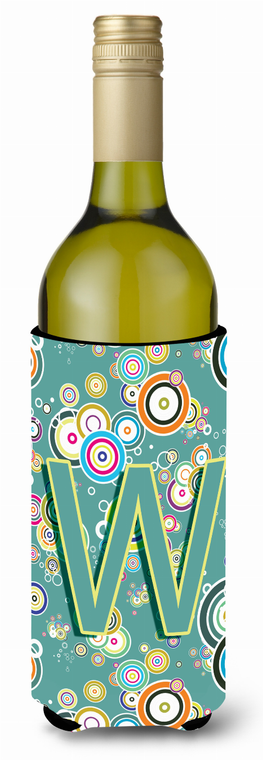 Monogram Letter Circle Circle Alphabet Wine Bottle Hugger - 638508021366