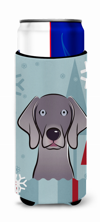 Winter Holiday Dog Design Ultra Hugger for slim cans - 638508125026