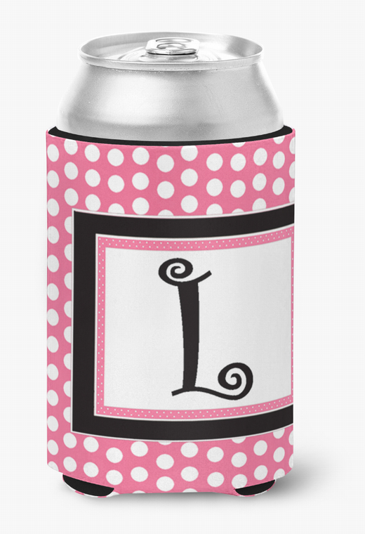 Monogram Letter Can or Bottle Hugger - 617375995697