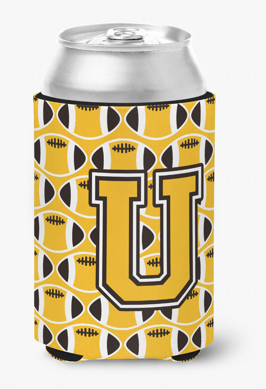 Letter Football Can or Bottle Hugger - 638508282460