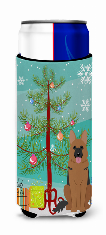 Merry Christmas Tree Dog Ultra Hugger for slim cans - 638508542731