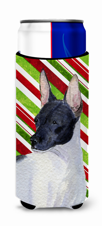 Candy Cane Christmas Design with Dog Ultra Hugger for slim cans - 615872746873