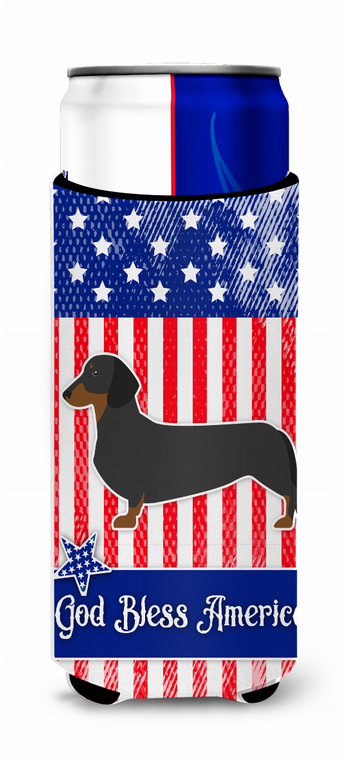 USA Patriotic Dog Ultra Hugger for slim cans - 638508494702