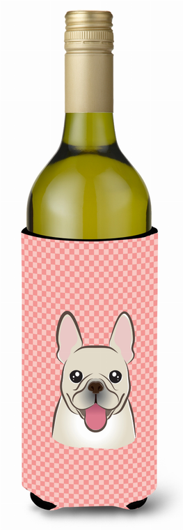 Checkerboard Design with Dog Wine Bottle Hugger - 615872918737
