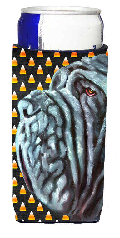 Candy Corn Halloween Design with Dog Ultra Hugger for slim cans - 638508067296