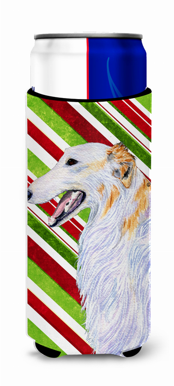 Candy Cane Christmas Design with Dog Ultra Hugger for slim cans - 615872746828