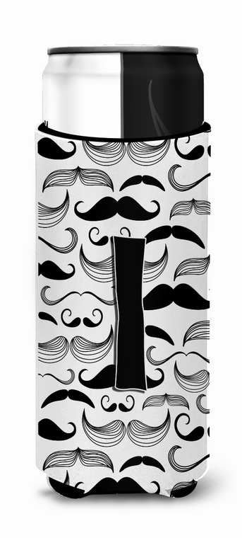 Letter Moustache Initial Ultra Hugger for slim cans - 638508023032