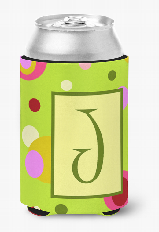 Monogram Letter Can or Bottle Hugger - 617375996663