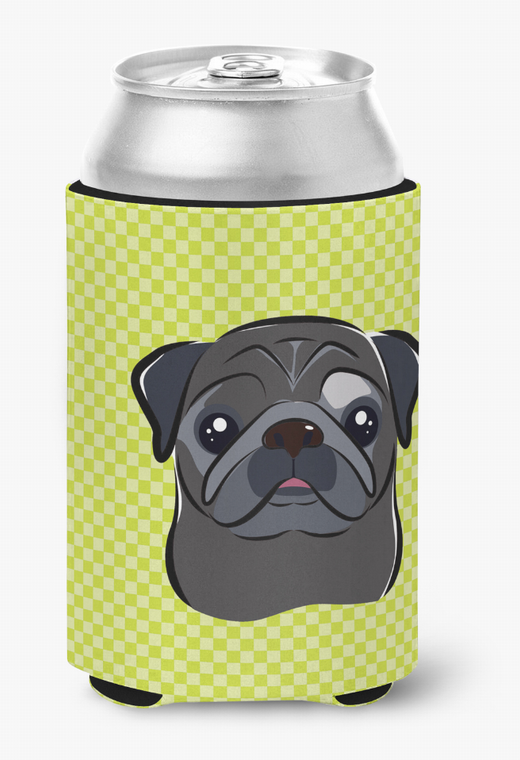 Dog Face Checkerboard Can or Bottle Hugger - 615872894185