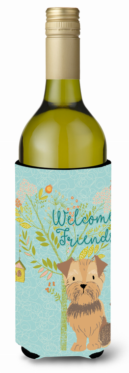 Welcome Friends with Dog Wine Bottle Hugger - 652259201433
