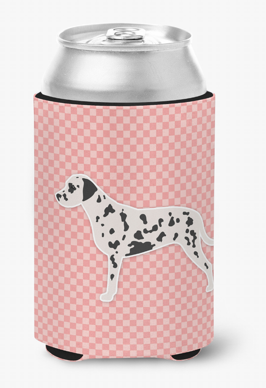 Dog Profile Checkerboard Can or Bottle Hugger - 638508505668