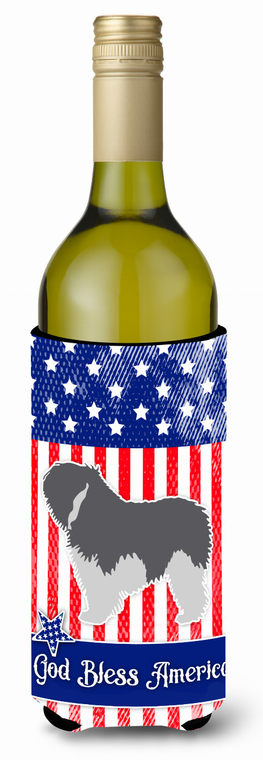 American Flag and Dog Wine Bottle Hugger - 638508497208