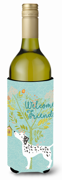 Welcome Friends with Dog Wine Bottle Hugger - 652259200863