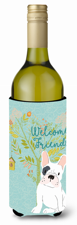 Welcome Friends with Dog Wine Bottle Hugger - 652259201358