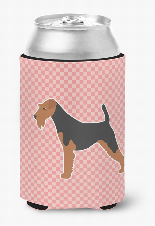 Dog Profile Checkerboard Can or Bottle Hugger - 638508506405