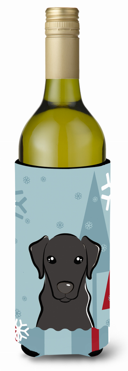 Winter Holiday Dog Design Wine Bottle Hugger - 638508124449