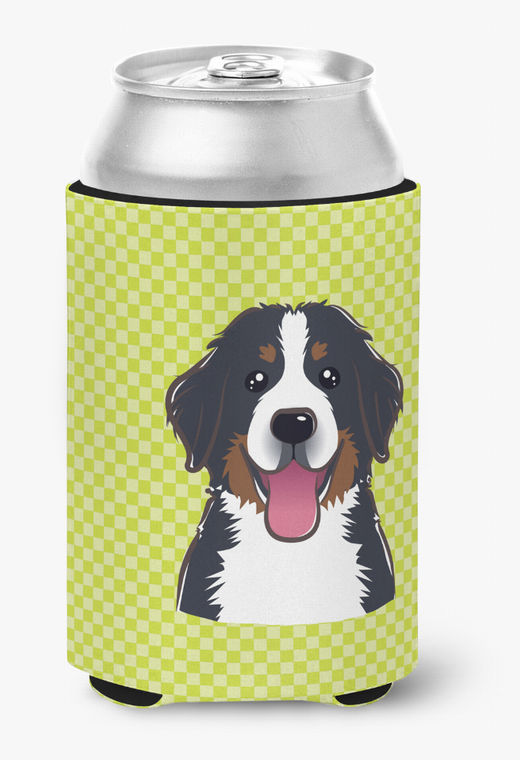 Dog Face Checkerboard Can or Bottle Hugger - 615872893928