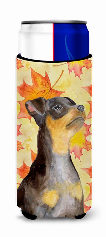 Dog with Fall Design Ultra Hugger for slim cans - 652259173754