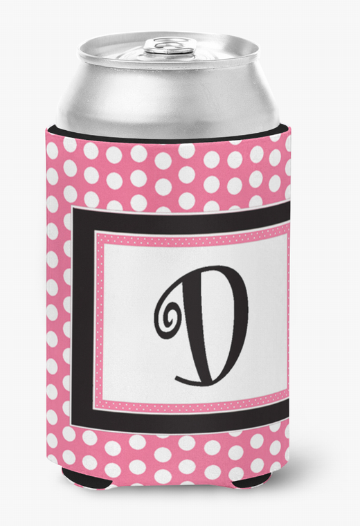 Monogram Letter Can or Bottle Hugger - 617375995611