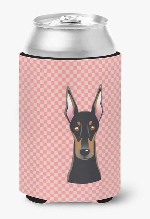Dog Face Checkerboard Can or Bottle Hugger - 615872893386
