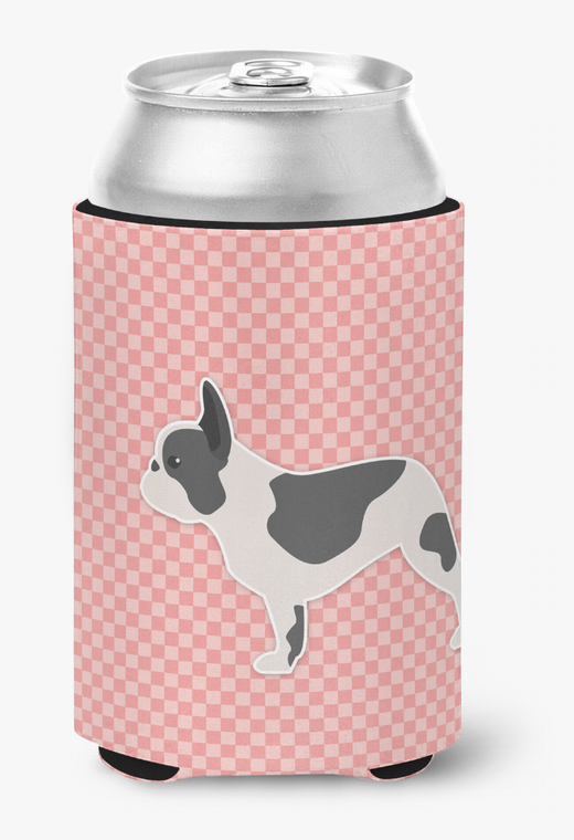 Dog Profile Checkerboard Can or Bottle Hugger - 638508506245