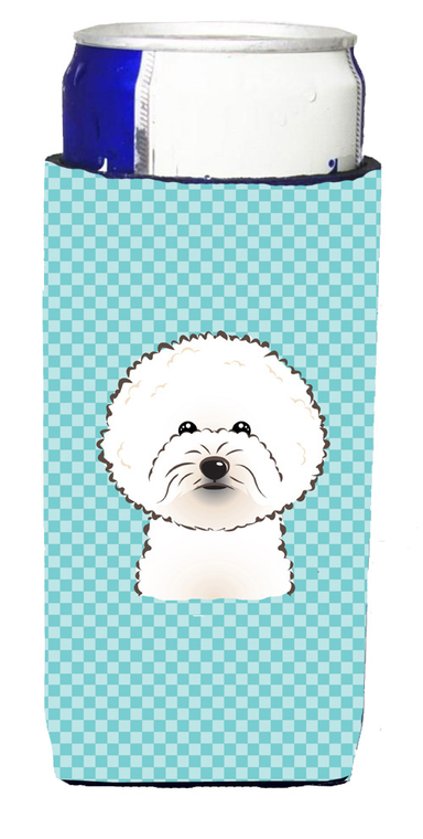 Checkerboard Design with Dog Ultra Hugger for slim cans - 615872915422