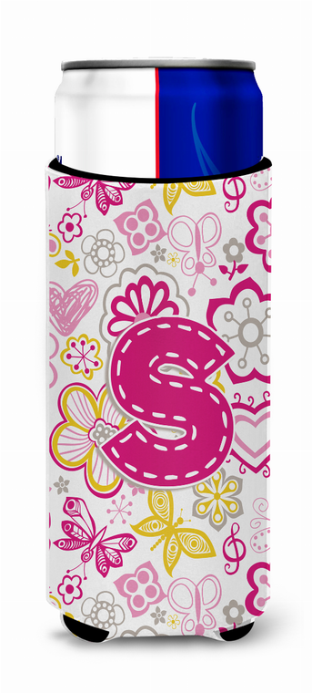 Letter Flowers and Butterflies Ultra Hugger for slim cans - 638508022097