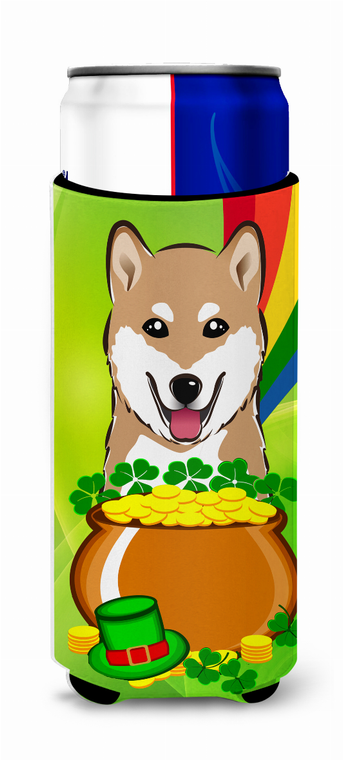 Dog St. Patrick's Day Design Ultra Hugger for slim cans - 638508201966