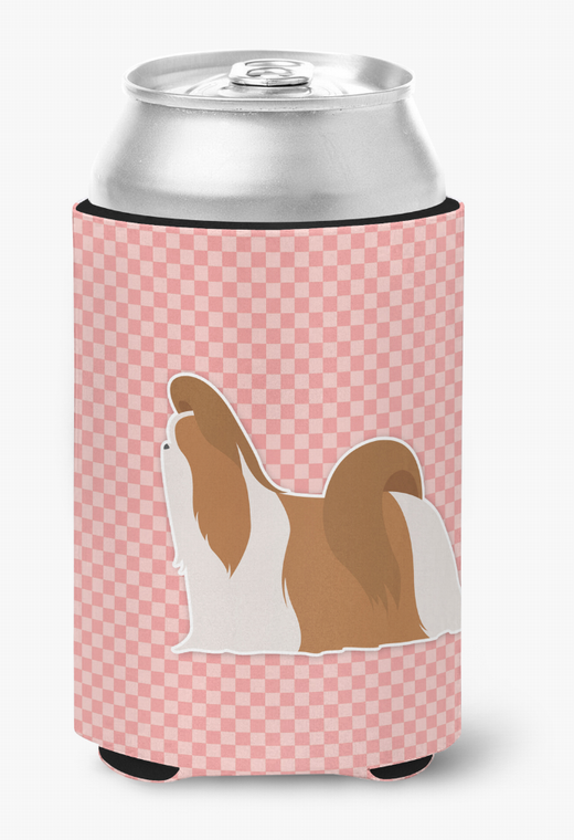 Dog Profile Checkerboard Can or Bottle Hugger - 638508506290