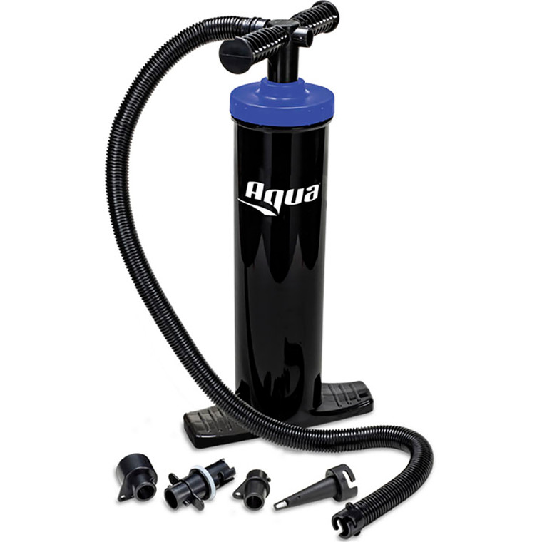 Aqua Leisure Heavy-Duty, Dual-Action Hand Pump w/4 Tips - 889834189675