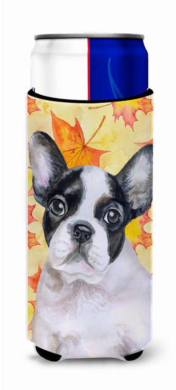 Dog with Fall Design Ultra Hugger for slim cans - 652259173617