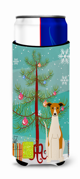 Merry Christmas Tree Dog Ultra Hugger for slim cans - 638508543059