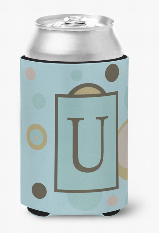 Monogram Letter Can or Bottle Hugger - 617375997509