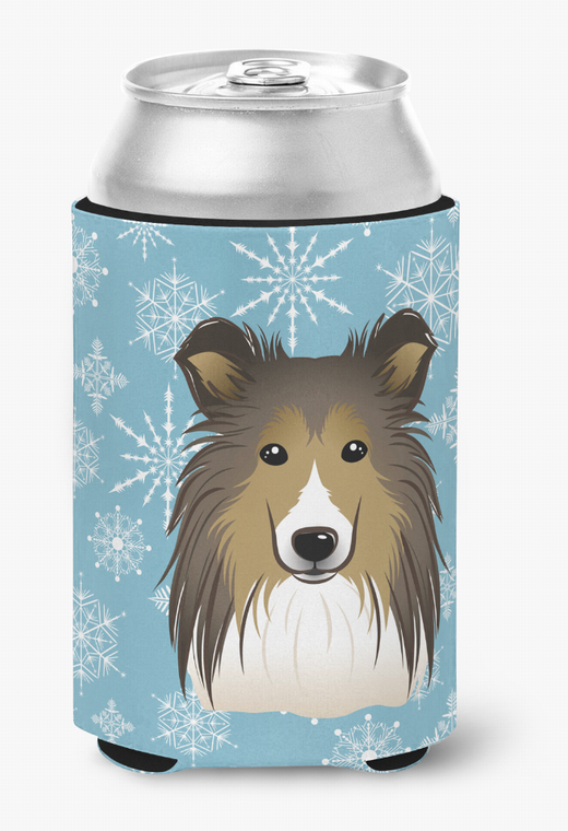 Snowflake Dog Design Can or Bottle Hugger - 638508107763