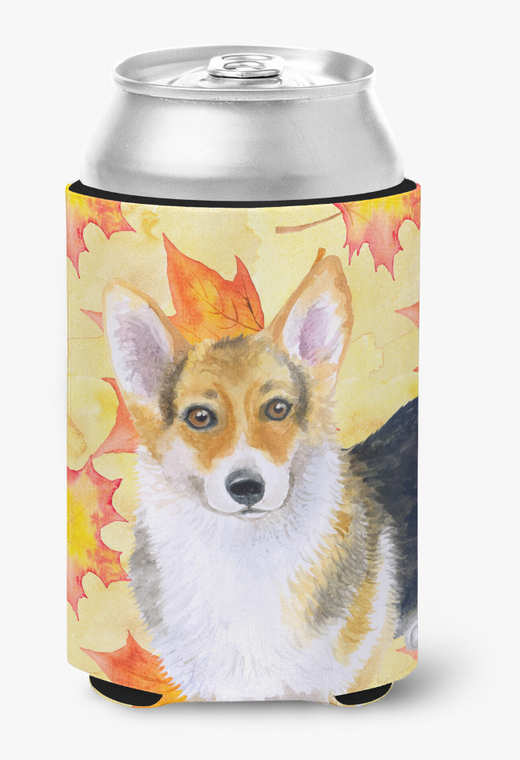 Dog With Fall Design Can or Bottle Hugger - 652259206391