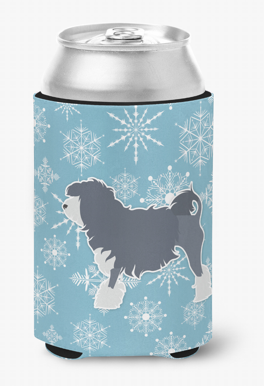 Winter Snowflake Dog Design Can or Bottle Hugger - 638508505187