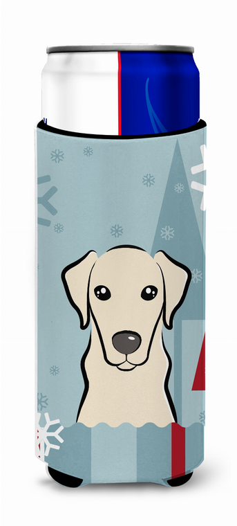 Winter Holiday Dog Design Ultra Hugger for slim cans - 638508124937