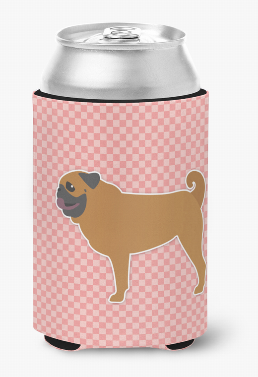 Dog Profile Checkerboard Can or Bottle Hugger - 638508506306