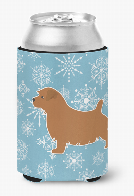 Winter Snowflake Dog Design Can or Bottle Hugger - 638508504920