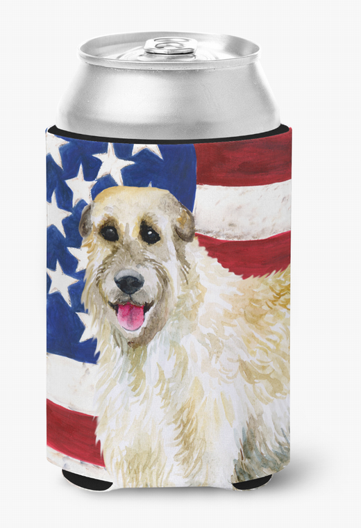 Patriotic With Dog Can or Bottle Hugger - 652259204069