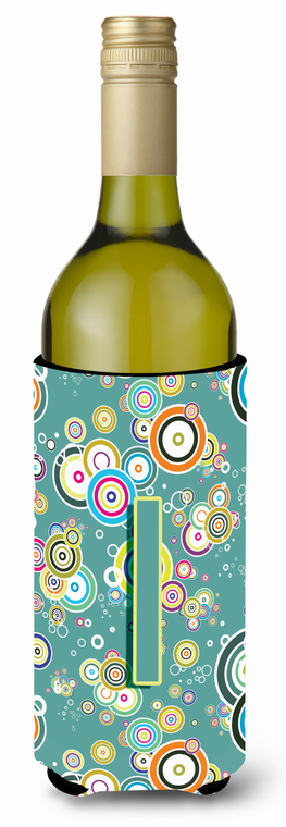 Monogram Letter Circle Circle Alphabet Wine Bottle Hugger - 638508021229