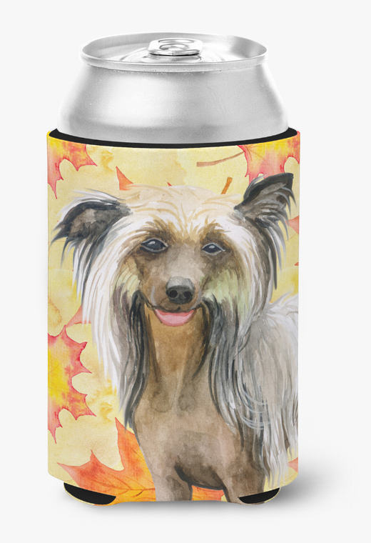 Dog With Fall Design Can or Bottle Hugger - 652259206568