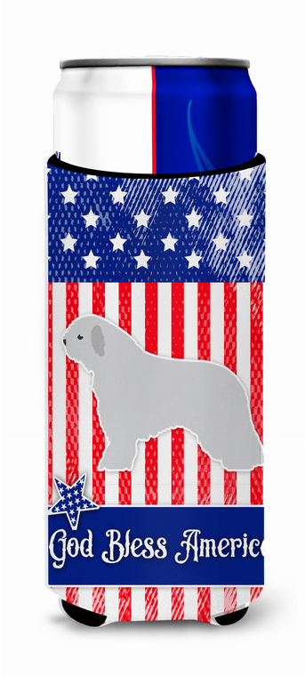 USA Patriotic Dog Ultra Hugger for slim cans - 638508495037