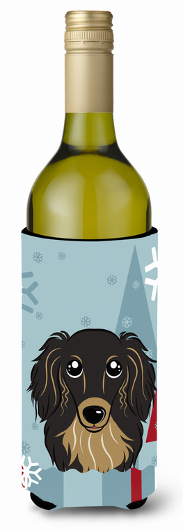 Winter Holiday Dog Design Wine Bottle Hugger - 638508124227
