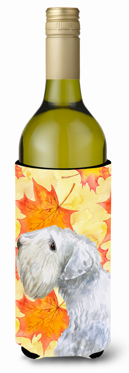 Dog with Fall Design Wine Bottle Hugger - 652259175093