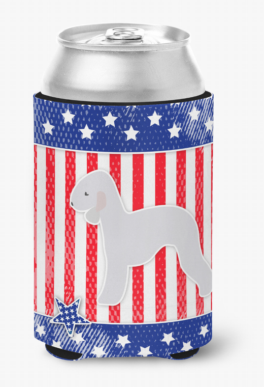 USA Patriotic Dog Design Can or Bottle Hugger - 638508503770
