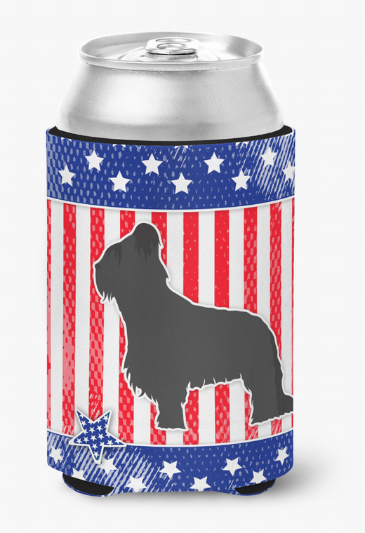 USA Patriotic Dog Design Can or Bottle Hugger - 638508504098