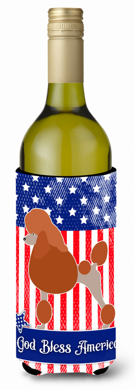 American Flag and Dog Wine Bottle Hugger - 638508986801