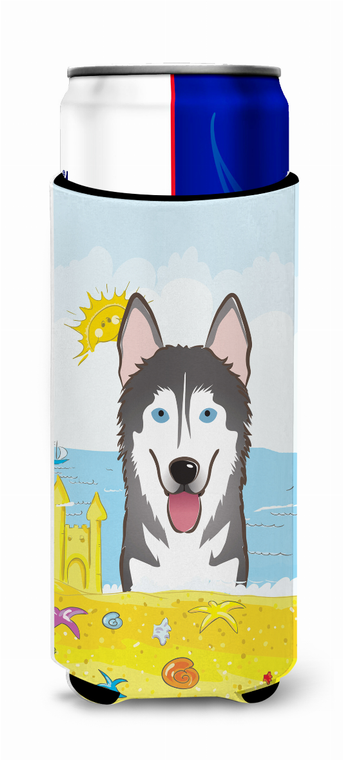 Dog Summer Beach Ultra Hugger for slim cans - 638508203137