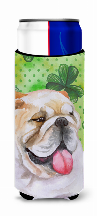 Dog with St Patrick's Design Ultra Hugger for slim cans - 652259167685